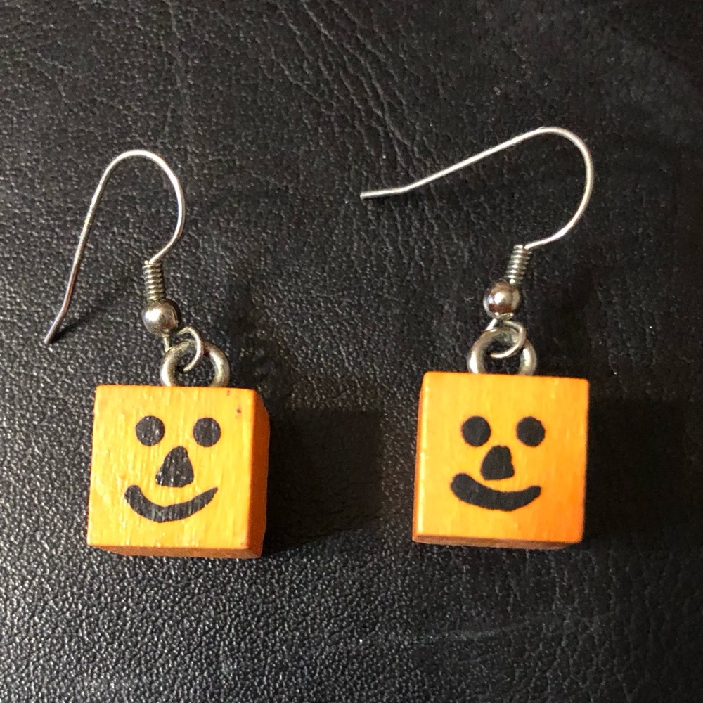 Pumpkin Cube Earrings